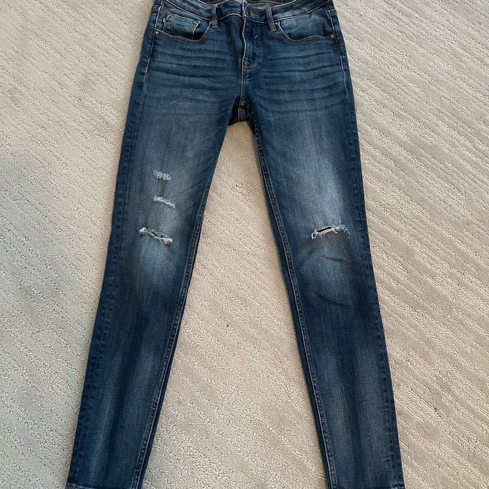 Vigoss Dark Blue Denim Jeans distressed size 2